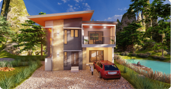 luxurious 2 storey building plan
