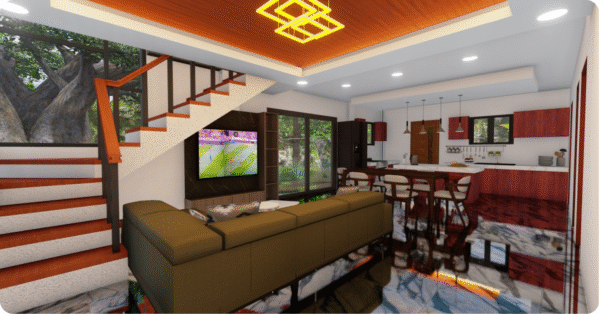 luxurious 2 storey building plan