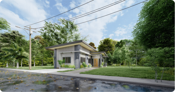  modern 1 storey residential building plan